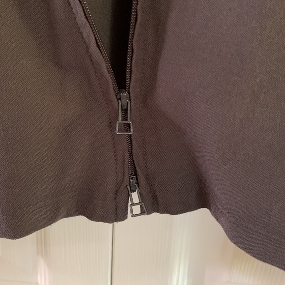 EILEEN FISHER Long Jacket Hooded Zip Front Dark Gray Size S - Picture 7 of 16